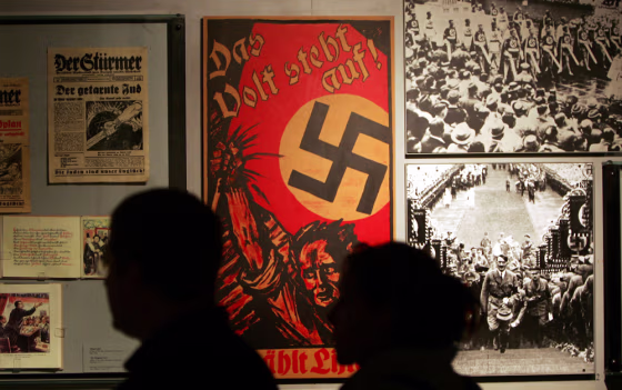 Jewish couple visit the Holocaust museum in Jerusalem