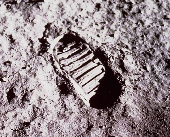 Apollo 11 moonwalker Buzz Aldrin took this picture of his footprint on the lunar soil on July 21, 1969, as part of a study to determine the characteristics of moon dirt. Now NASA is once again studying lunar soil properties.