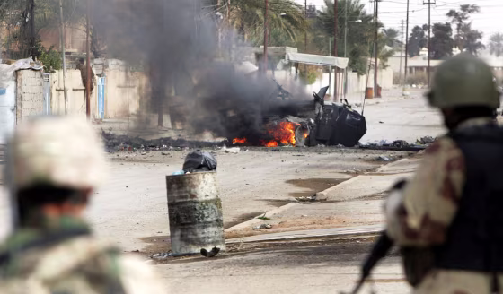 US Army Police Iraqi Election In Ramadi