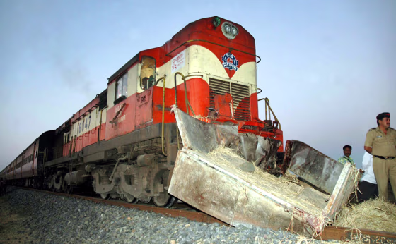 TRAIN AND TRACTOR