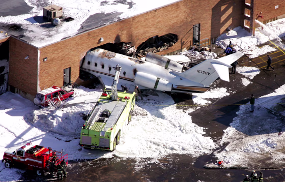 Plane Skids Off Runway And Crashes In New Jersey