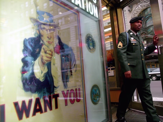 U.S. Army Swears In Recruits In Times Square