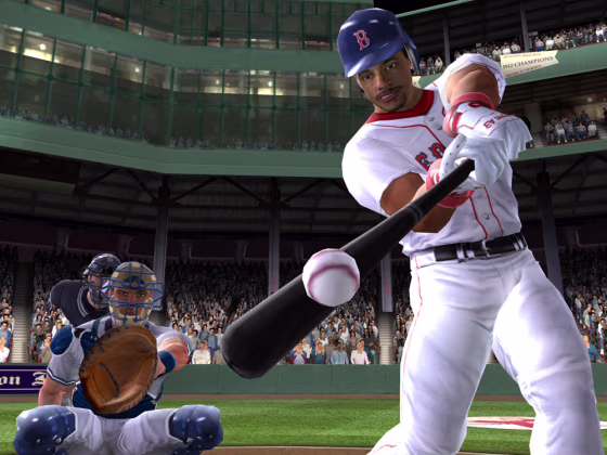 Step up to the&nbsp;plate. Electronic Arts'&nbsp;"MVP 2005," is one three new baseball titles. 