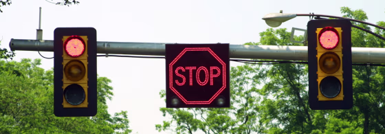 This 'smart' intersection in McLean, Va.,&nbsp;was designed by the Virginia Technical Transportation Institute and includes traffic signals as well as an advanced traffic controller system.