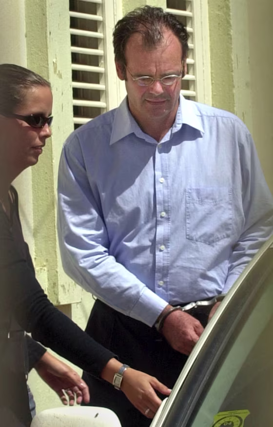 Paul van der Sloot leaves the courthouse in Oranjestad, Aruba, on Sunday. The justice official’s son remains in custody in connection&nbsp;with the disappearance of 18-year-old Natalee Holloway.