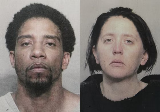 Fugitives George Hyatte and his wife, Jennifer Hyatte, seen here after dyeing her hair to disguise herself, were caught in Ohio&nbsp;after a massive manhunt.