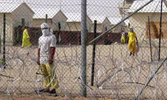 A prisoner&nbsp;at Camp Bucca, the largest U.S.-run prison in Iraq.