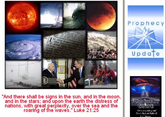 A page from the Web site ProphecyUpdate.com, which interprets current events through a biblical lens. 