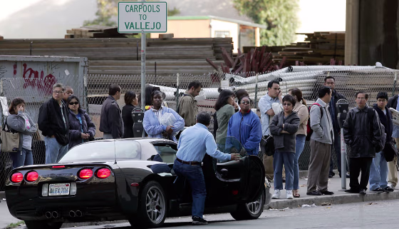 Commuters Carpool To Save Money And Time