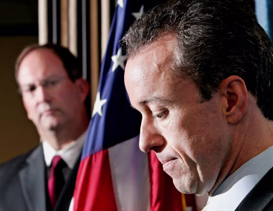 Republicans Colyandro and Ellis hold a news conference on indictment of former US House Majority leader Delay in Washington