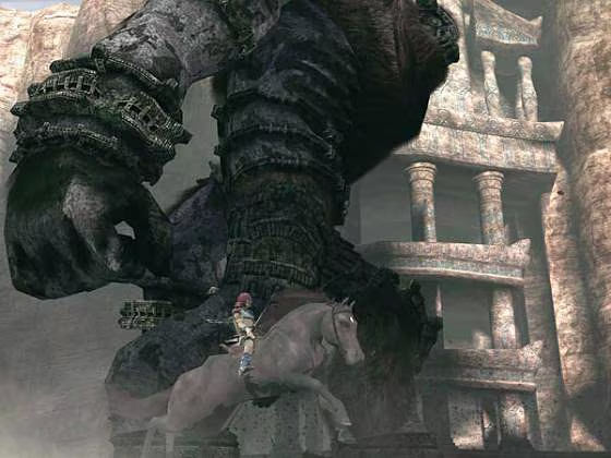 In "Shadow of the Colossus," battles can take upward of 30 minutes -- and the giants are huge.