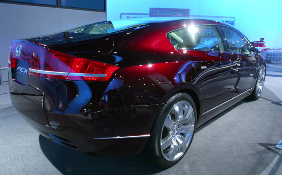 Honda FCX concept vehicle was displayed at the North American International Auto Show last January.