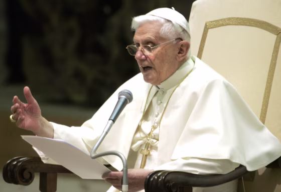 Pope Benedict XVI announces 15 new cardinals during his general audience in the Paul VI hall at the Vatican on Wednesday.