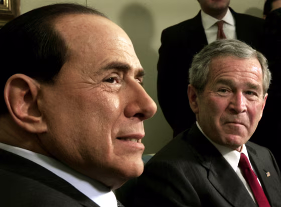 US President George W. Bush and Italian