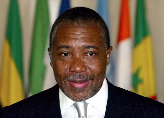 File photo of former Liberian president Taylor during Ivory Coast conference in Paris