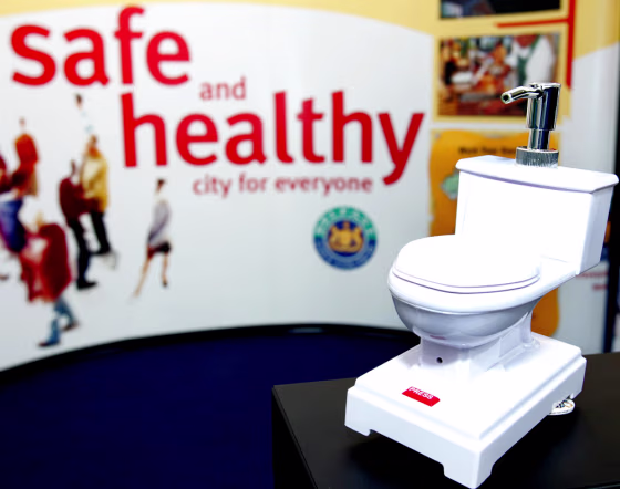 A WC is displayed at the World Toilet Su