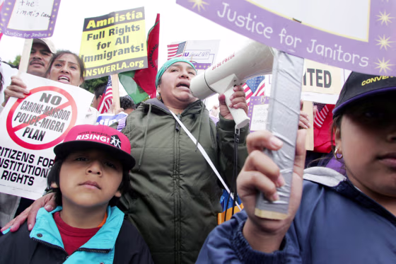 Protestors March Against Proposed Immigration Legislation