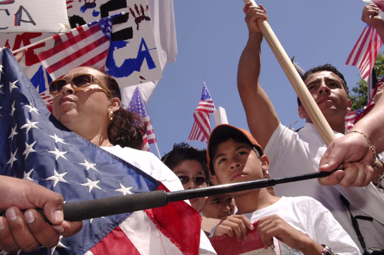 Marchers In Dallas Protest Proposed Immigration Reform