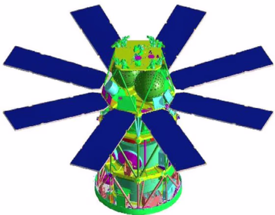 The Eros B satellite, shown in an artist's conception, is said to be capable of distinguishing objects as small as 27.5 inches (70 centimeters).