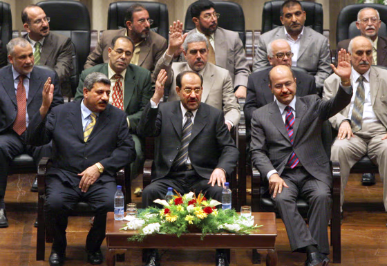 Salam Zikam Ali al-Zubaie, Nouri al-Maliki, Barham Saleh