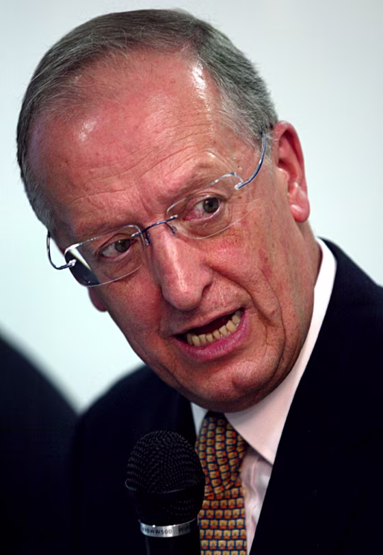 Antonio Maria Costa, executive director of the United Nations Office of Drugs and Crime, speaks Tuesday with journalists during a news conference in Bogota, Colombia. Colombia is the largest producer of coca, totalling about 90 percent of the U.S.’s supply.