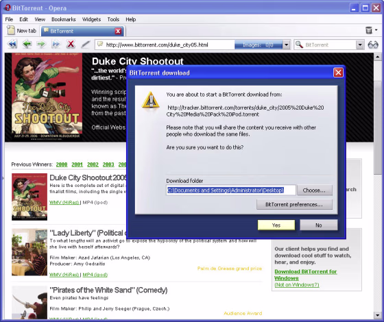New Opera 9 Web browser includes BitTorrent as well as other new features.