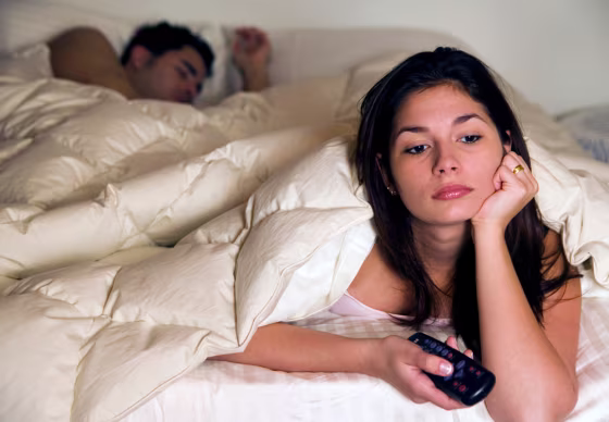 Young Woman with Insomnia
