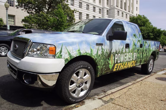 Ford's efforts to boost ethanol include showing this Ford 150 pickup truck to lawmakers at the U.S. Capitol last month.