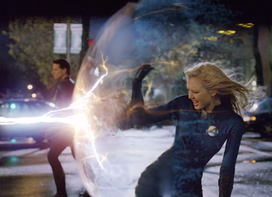Actress Jessica Alba plays character Invisible Woman in new film \"Fantastic Four\"