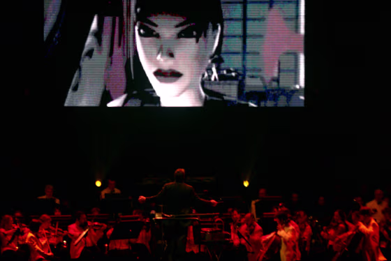 The Los Angeles Philharmonic performs at the "Video Games Live" concert held at the Hollywood Bowl earlier this month.