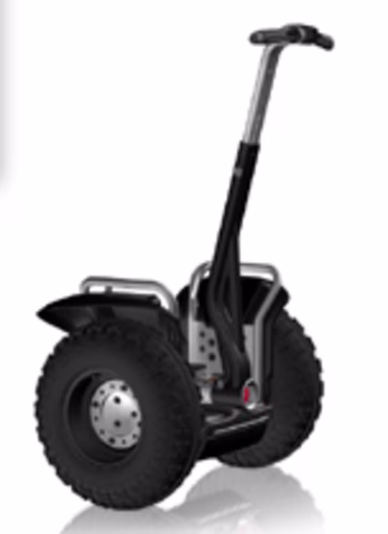 The new Segway X2.&nbsp; You simply lean.