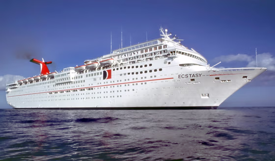 Carnival Cruise Lines' Ecstasy cruises in the Bahamas.