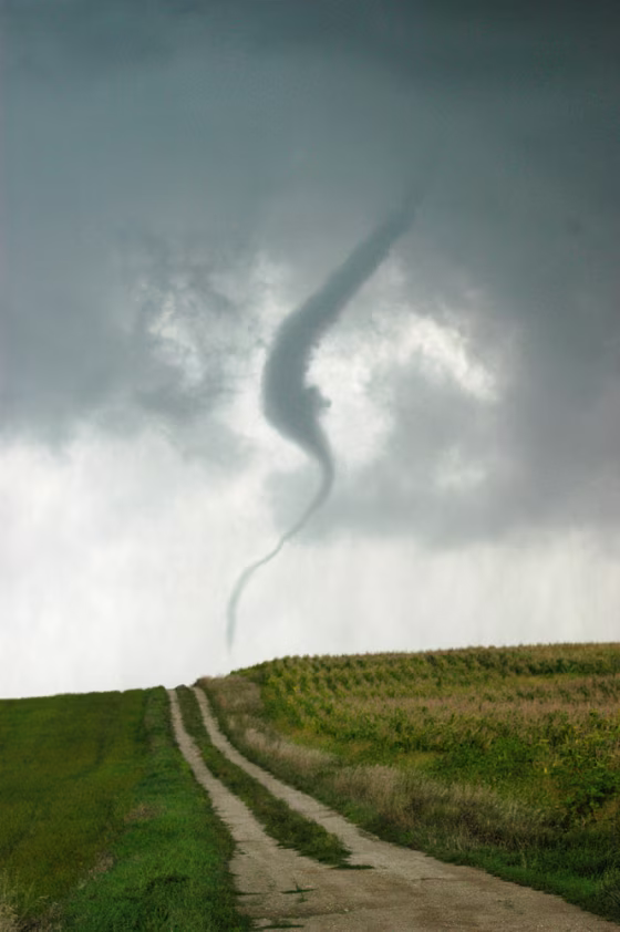 A&nbsp;tornado appears Thursday, near Waterville, Minn.