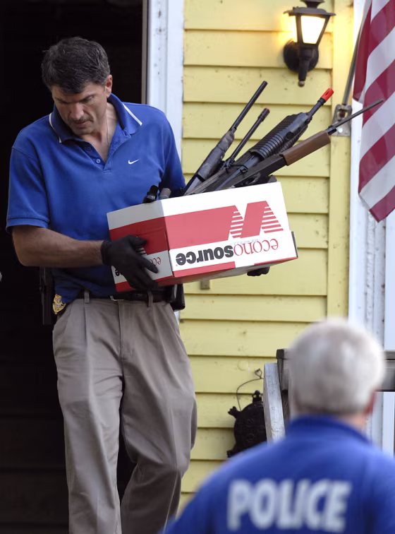 Green Bay police on Sept. 14&nbsp;remove weapons from the home of a high school student who, along with a peer, was charged with plotting to bomb their school.