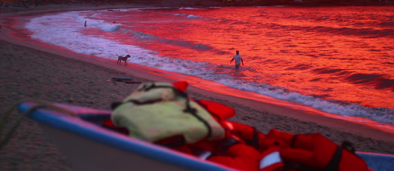 Sunset in Sayulita, on Mexico's Pacific Coast.
