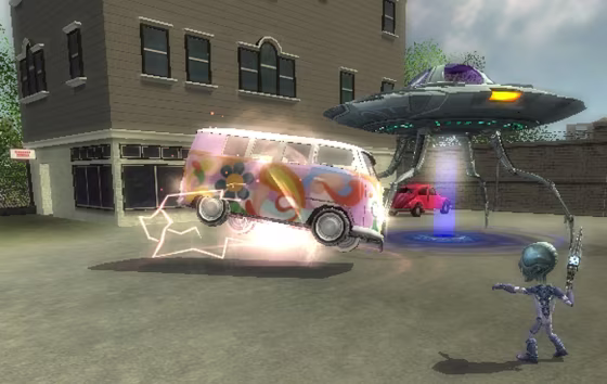 In "Destroy All Humans! 2," you play Crypto, leader of an alien horde that's out to exact revenge on a 1960s-era Soviet Union. And zap a few hippies. 