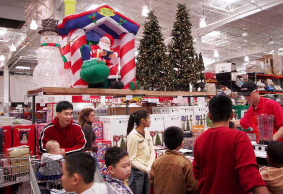 Rockin around the Christmas tree before it's time to do the Monster Mash? You can at this Costco in Brooklyn.