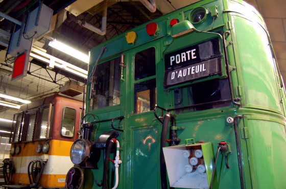 Old Sprague-Thomson trains are seen in the Paris subway network, Oct. 14th. An all-night history tour of the metro is organized a dozen times a year by a group of railway fanatics.