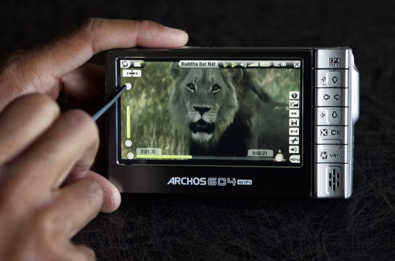 Archos 604-WiFi plays a variety of audio and video formats. With an add-on DVR docking station, the Archos lets you record television shows.