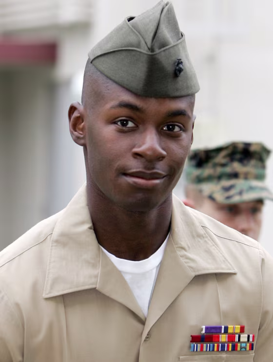 Marine Corps Cpl. Trent Thomas is seen at Camp Pendleton, Calif., in November.
