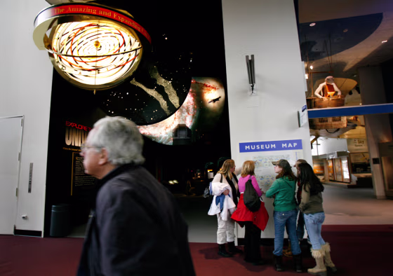 Declining attendance at the Smithsonian's National Air and Space Museum in Washington has been linked to construction, a nearby annex that houses the Enola Gay bomber, and the lack of a new gallery since 2003.