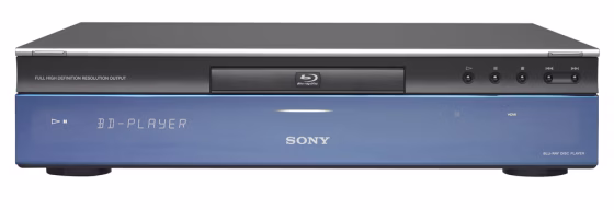 The second-generation Sony $999 BDP-S1 Blu-ray disc player features a more substantial remote than the Toshiba HD DVD player and was the quietest among the three machines tested.