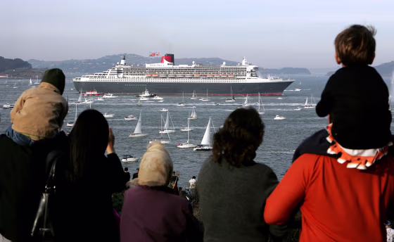 Queen Mary 2 Arrives In San Francisco