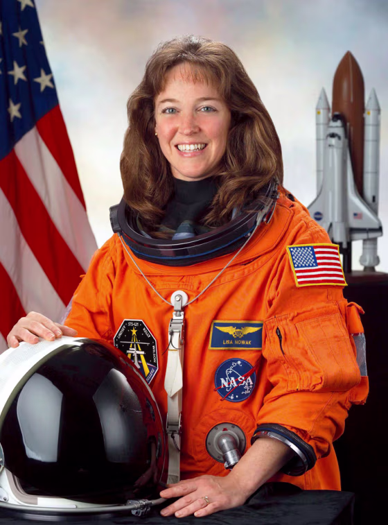 This combination photo shows NASA Astronaut Lisa Nowak and William Oefelein in there official NASA portraits
