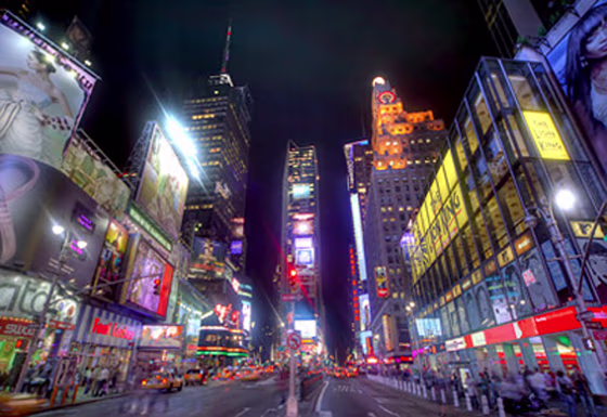  An estimated 80 percent of the Big Apple’s 44 million visitors head for Broadway (including the considerable theater crowds) and end up gawking at the world’s most garish neon crossroads. Plugging numbers into the equation, we get an estimated total of 35,200,000 per year.