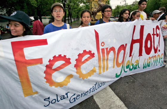 As government delegates and climate scientists from around the world gathered Monday&nbsp;inside the U.N. office in Bangkok, Thailand, activists had this message for them: seek technology solutions like solar power to reduce carbon emissions tied to global warming.
