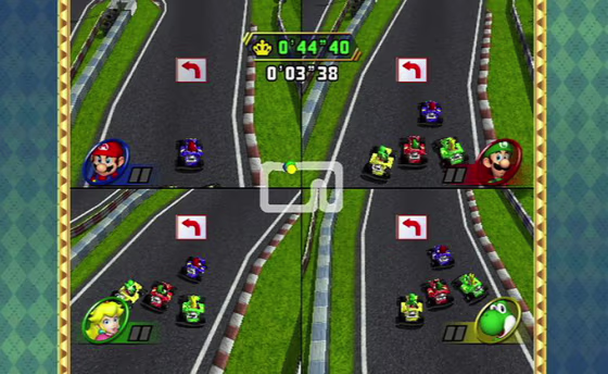 "Mario Party 8" is one game that's much more fun if you have a lot of players.