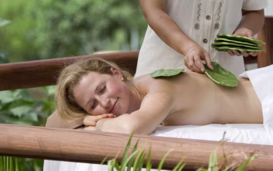Relaxation is the point of the Hakali Massage at Apuane Spa at the (Punta Mita,). The treatment provides a distinctly Mexican flair using spine-free cactus paddles to massage in a blend of nopal, a prickly pear cactus, and pulque, an alcohol made from the agave plant and a predecessor to modern-day tequila.