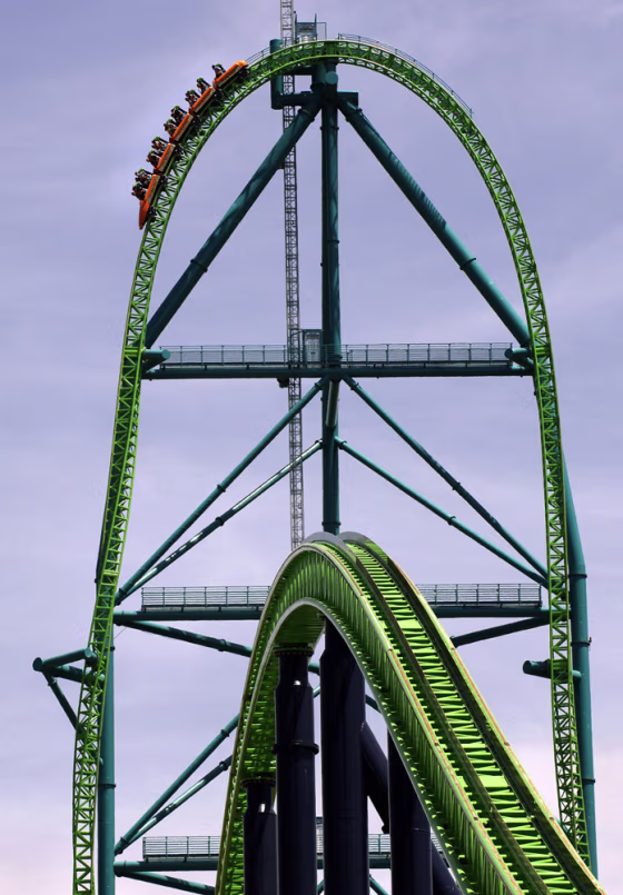 COASTING TO A WHITE-KNUCKLE WORLD RECORD
