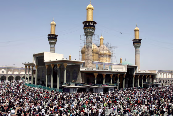 Thousands of Shiite pilgrims march Thursday&nbsp;to commemorate the eighth-century death of Imam Moussa al-Kadhim, a key Shiite saint. 